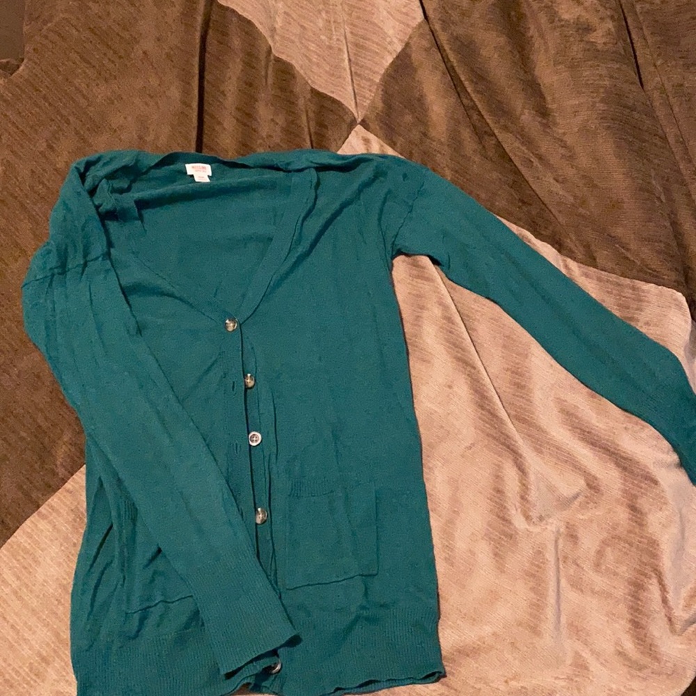 Green Target cardigan